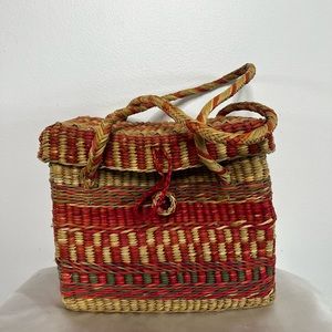 Vintage Picnic basket inspired purse